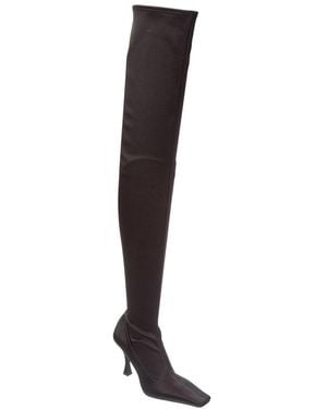 Proenza Schouler Satin Over-The-Knee Boot - Brown