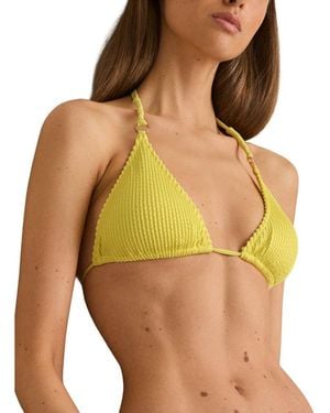 Reiss Wynee Bikini Top - Yellow