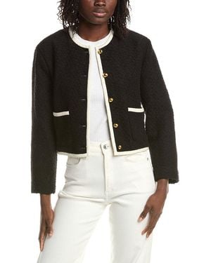 REVERIEE Wool-Blend Jacket - Black