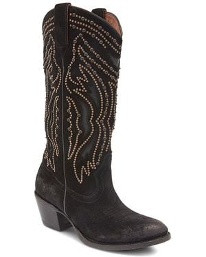 Frye Shelby Studded Leather Boot - Black