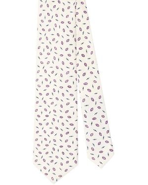 Robert Talbott Silk Geometric Print Best Of Class Necktie - White