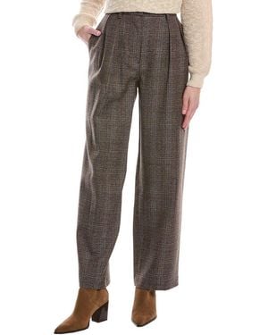 Rag & Bone Francine Italian Plaid Wool Pant - Gray