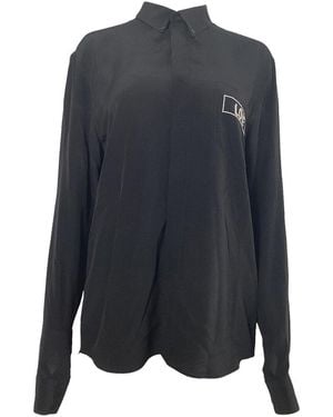 Givenchy Love-embroidered Shirt, Size Eu 41 (authentic Pre-loved) - Blue