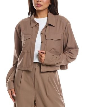 Beyond Yoga Midtown Cropped Jacket - Brown