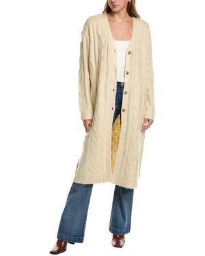 Chaser Brand Cable Knit Bridge Long Cardigan - Natural