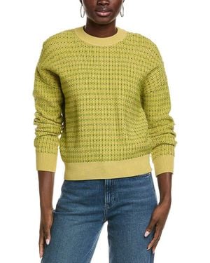 St. John Tonal Knit Sweater - Yellow