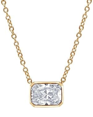 Lab Grown Diamonds 14K 0.92 Ct. Tw. Lab-Grown Diamond Pendant - Metallic