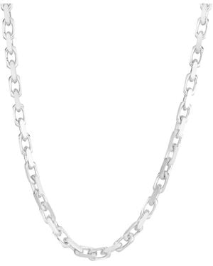Italian Silver Chain Necklace - White