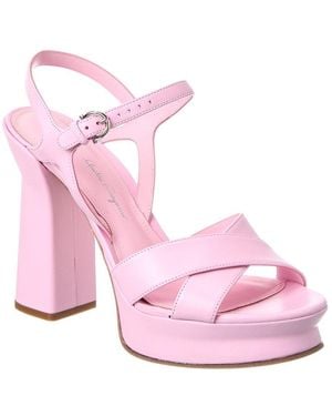 Ferragamo Sonya Leather Sandal - Pink