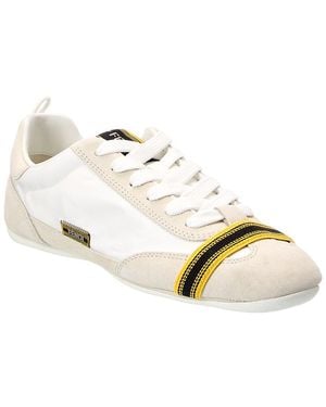 Fendi Wrap Nylon & Suede Trainer - Metallic