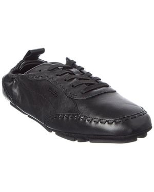Fendi Leather Trainer - Black