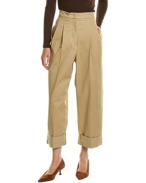Max Mara Bronzo Long Trouser - Natural