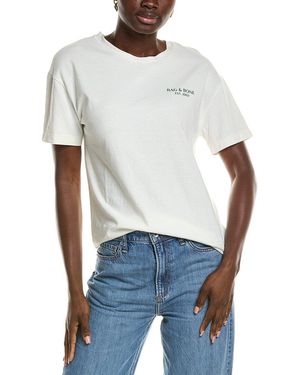Rag & Bone Rb Raquet Bf T-Shirt - White