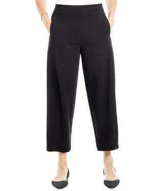 Max Studio Ponte Barrel Pant - Black