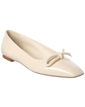 Ferragamo Annie Patent Flat - White