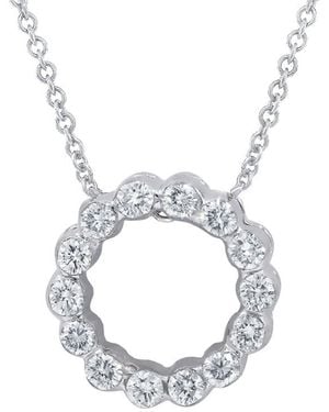 Diana M. Jewels Fine Jewellery 14k 1.00 Ct. Tw. Diamond Necklace - Metallic