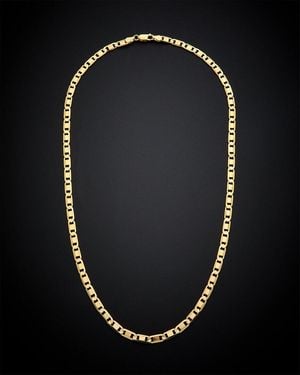 Italian Gold 14k Chain Necklace - Black