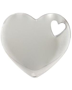 Tiffany & Co. & Co. Silver Stencil Heart Pendant (authentic Pre-loved) - White