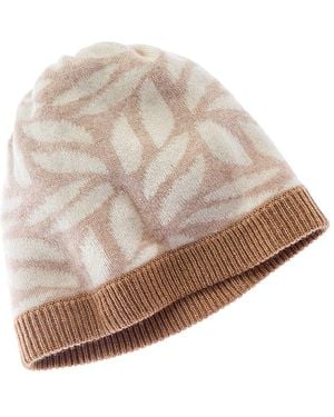 Forte Jacquard Cashmere Hat - Natural