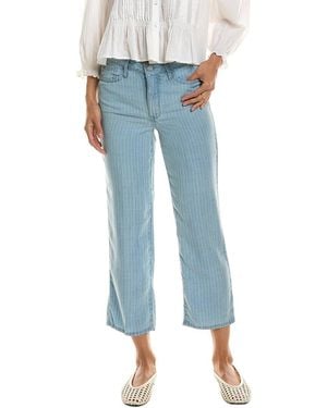 NYDJ Petite Relaxed Summerville Stripes Straight Leg Jean - Blue