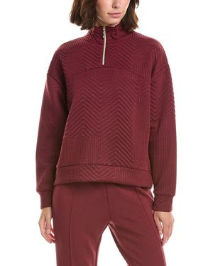 Nanette Lepore Nanette Chevron 1/4-zip Jumper - Red