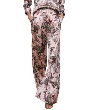 L'Agence Pilar Silk Wide Leg Pant - Multicolor