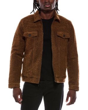 John Varvatos Cynder Boucle Trucker Jacket - Brown
