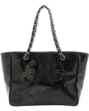 CHANEL Triple Coco Mark Tote (authentic Pre-loved) - Black