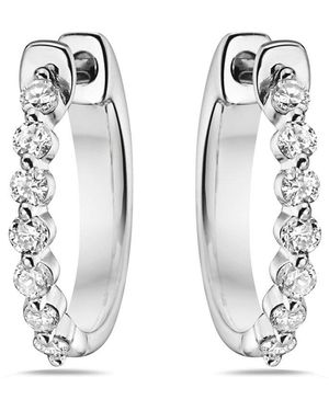 Forever Creations Signature Collection 14k 0.55 Ct. Tw. Diamond Hoops - White