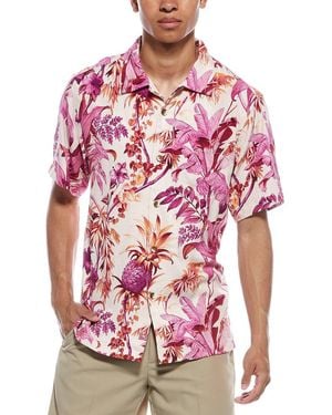 Tommy Bahama Garden Of Hope & Courage Silk Camp Shirt - Red