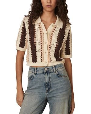 Reiss Roni Pattern Top - Blue