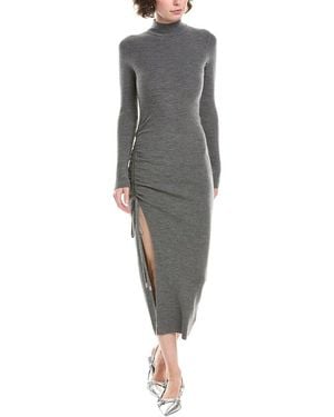 MICHAEL Michael Kors Wool-Bend Midi Dress - Grey