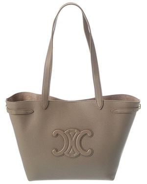 Celine Cabas Small Leather Tote - Brown