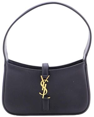 Saint Laurent Le 5 A 7 Hobo Mini (authentic Pre-loved) - Blue