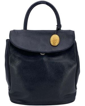 Dior Vintage Leather Handbag (authentic Pre-loved) - Blue