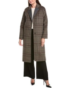 Joseph Ribkoff Wool-Blend Coat - Brown