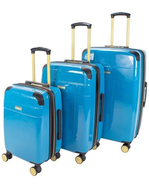 Jenni Chan Entin 3pc Hardside Spinner Set - Blue