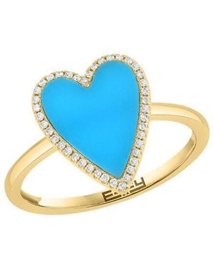 Effy Fine Jewelry 14K 0.15 Ct. Tw. Diamond & Ring - Blue