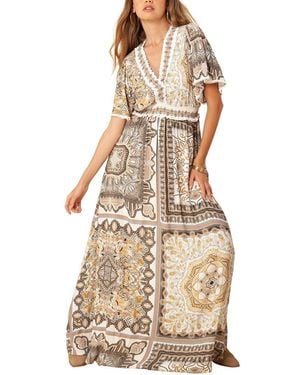 Hale Bob Maxi Dress - Natural