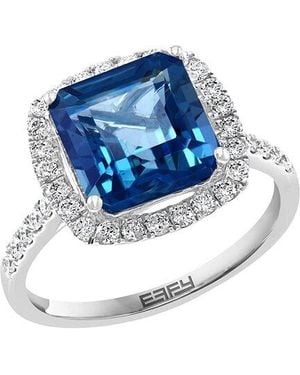 Effy Fine Jewelry 14K 1.43 Ct. Tw. Diamond & Tanzanite Ring - Blue