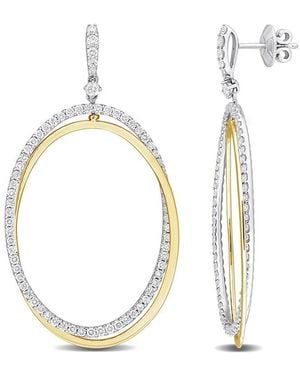 Diamond Select Cuts 14k 0.80 Ct. Tw. Diamond Circle Clip-on Earrings - White