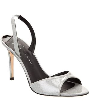 Giuseppe Zanotti Lilibeth 90 Vinyl Slingback Sandal - Metallic