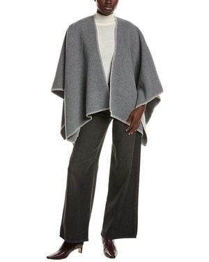 Rag & Bone Ingrid Wool Poncho - Grey