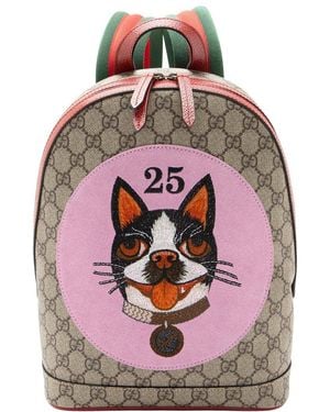 Gucci GG Supreme Bosco Backpack (authentic Pre-loved) - Gray