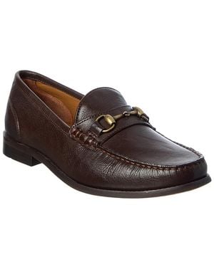 Donald J Pliner Nickolastc Leather Loafer - Brown