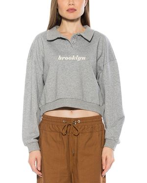 Alexia Admor Kairo Polo Shirt - Grey