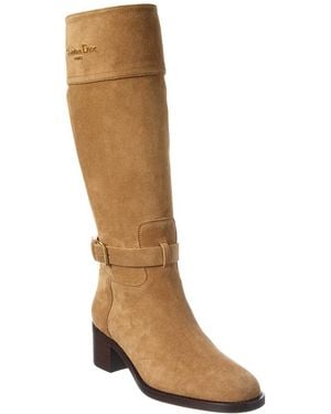 Dior Dnu Pack D-Town Suede Boot - Brown
