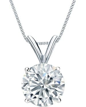 Sabrina Designs Lab Grown Diamonds 14K 1.50 Ct. Tw. Lab-Grown Diamond Solitaire Necklace - White
