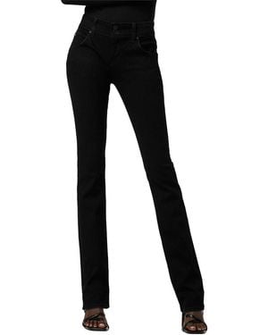 Hudson Jeans Beth Mid-Rise Baby Boot Petite (Flap) Jean - Black