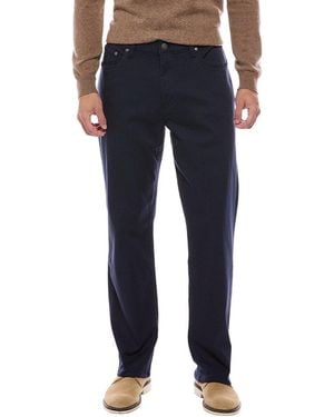 Brooks Brothers Piece Dye Straight Pant - Blue